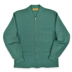 1950's SARBY SPORTSWEAR WOOL KNIT ZIP UP CARDIGAN ...