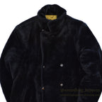 ~1960's Shanhouse BLACK FAKE FUR DOUBLE BREASTED COAT... 40