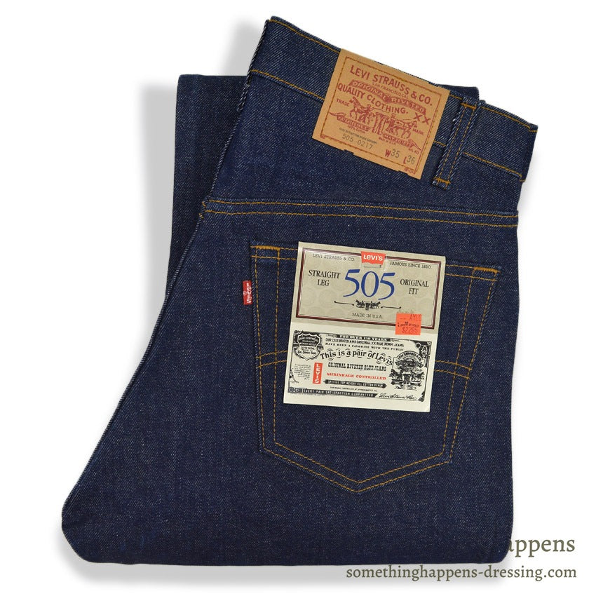 1980's DEADSTOCK Levi's 505 DENIM PANTS... W35 L36