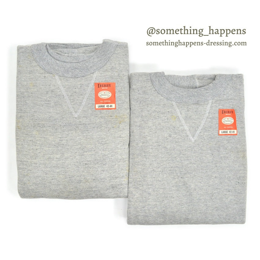 ~1960's DEADSTOCK DERBY BRAND SINGLE V ALL COTTON SWEAT SHIRT 2...L