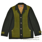 1950's~ PENDLETON UNUSUAL FOREST GREEN WOOL JACKET ... Fits like 36