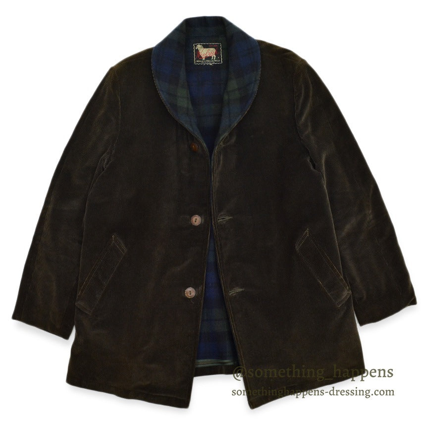 〜1960's WOOLRICH SHAWL COLLAR CORDUROY COAT ... Fits like 42