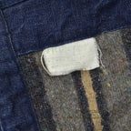 1950's UNKNOWN DENIM COVERALL BLANKET DARK... Fits like 36