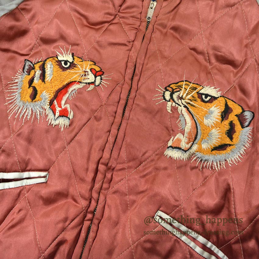 1950's JAPAN SOUVENIR JACKET 45TH TAC RECON SQD THE POLKA DOTS Sukajan... AS IS