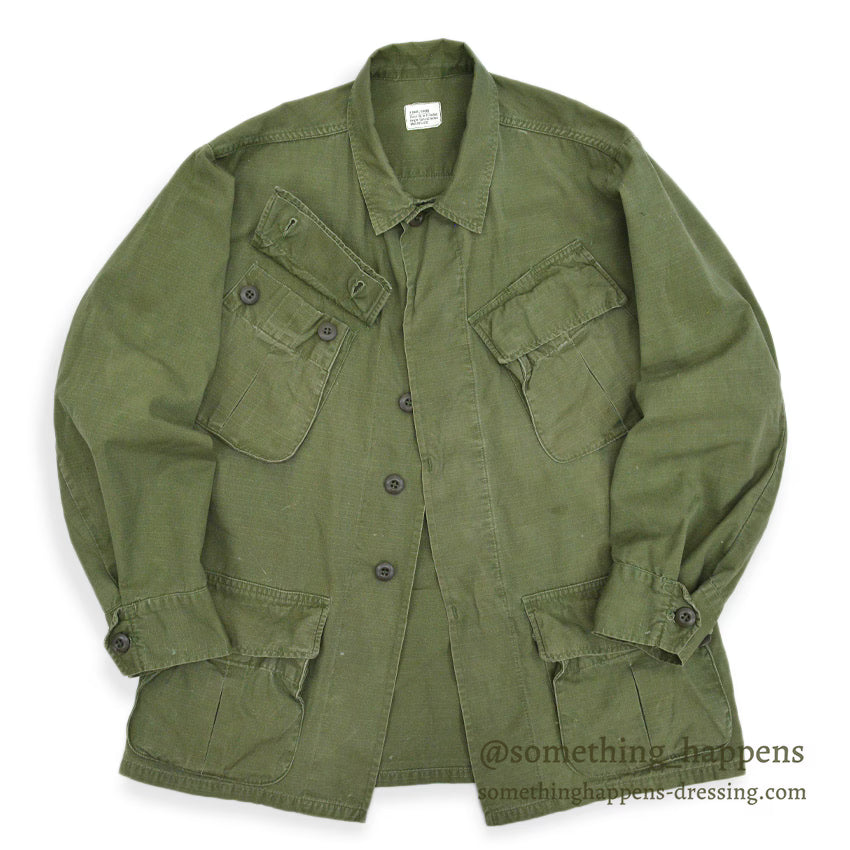 1960's USARMY JUNGLE FATIGUE JACKET...X-SMALL-SHORT