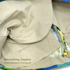 1960's~ DEADSTOCK PENNEYS FLOWER PATTERN ALL COTTON PANTS... W34/L32