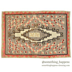 c.1920's NAVAJO RUG WHIRLING LOGS SWASTIKA... 212cm/145cm