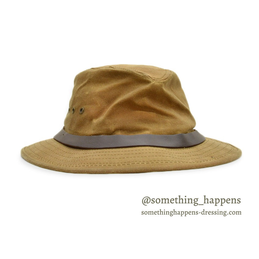 OLD FILSON TIN CLOTH PACKER HAT TAN... XL