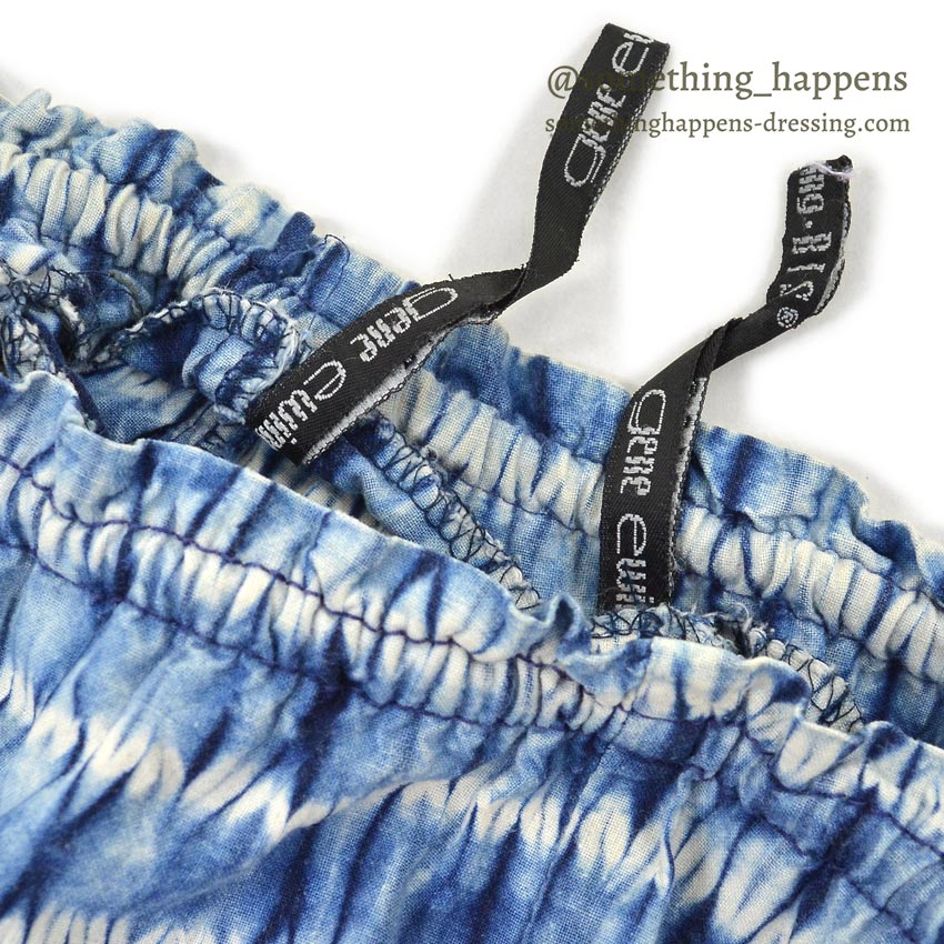 1980s BIS BIS Indigo Tie-Dye Cotton Easy Pants... Size S