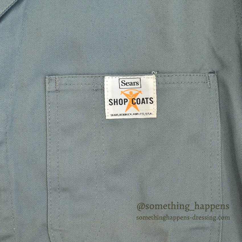 1960's DEADSTOCK SEARS ALL COTTON TWILL SHOP COAT... 38