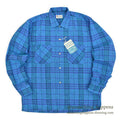 1960's DEADSTOCK SIR WALTER COTTON PLAID L/S SHIRT ... MEDIUM