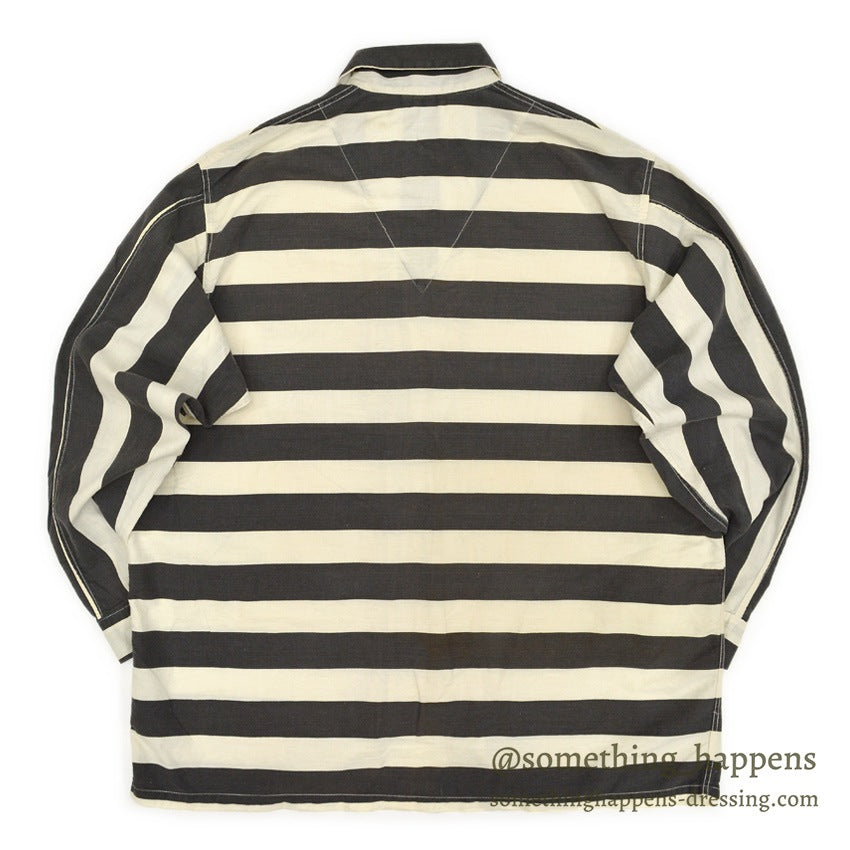 1950's VARSITY JAIL BIRDS STRIPES COSTUME SHIRT...L