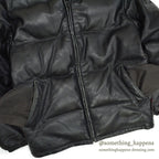 1990's SCHOTT LEATHER DOWN JACKET... 36