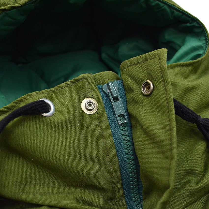 1970's 10X OLIVE GREEN HUNTING DOWN COAT...S