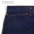 1960's SEARS ROEBUCKS DENIM PANTS SELVAGE MINT... W34/L29