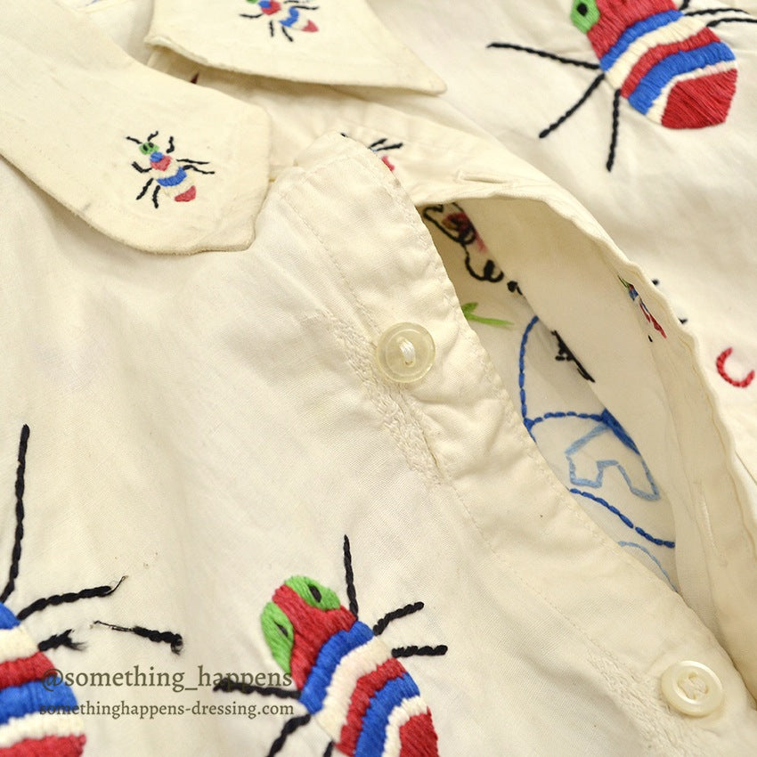 1940's~ THE COLONEL BY MACK MILITARY COOTIE EMBROIDERY SHIRT ... 15