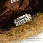 ~1980's DEADSTOCK LLBEAN NORTH KING NATURAL RABBIT FUR HAT...XL