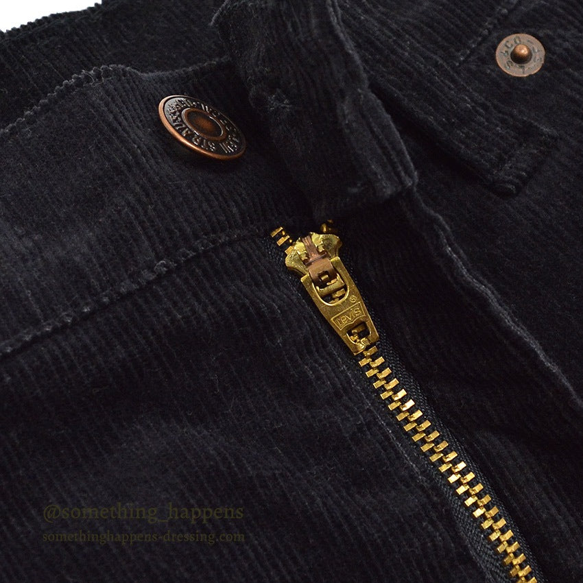 1990's Levi's 517 BOOT CUT CORDUROY PANTS BLACK MINT... W34/L34