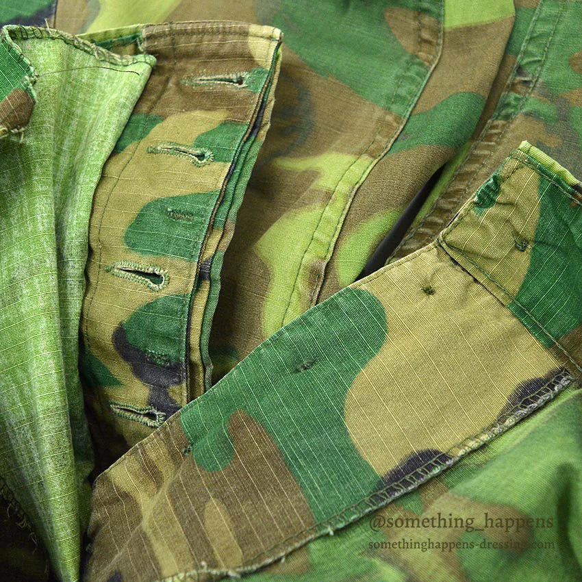 1970's USARMY ERDL NON RIP MIX LEAF PANTS... MEDIUM-REGULAR