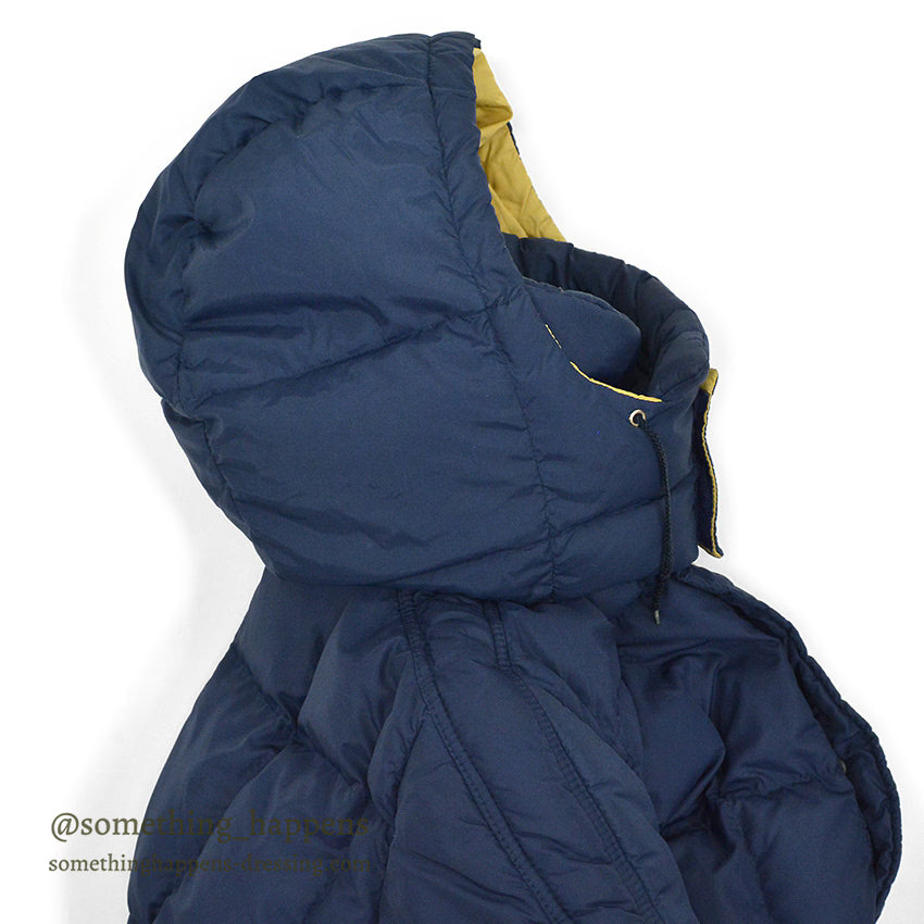 1970's~ WILLIAM BARRY NAVY DOWN COAT...M