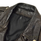 1980's SCHOTT 125 DOUBLE RIDERS JACKET BACK PAINT... 40