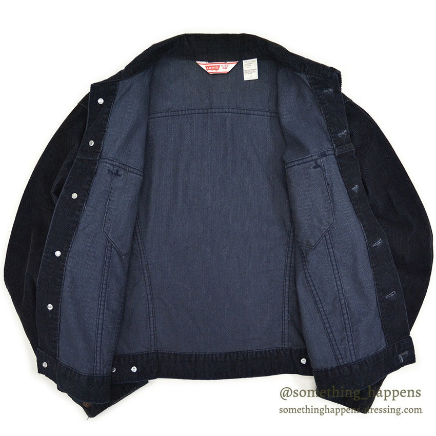 1970's Levi's 70505-1517 CORDUROY JACKET DARK NAVY... 46