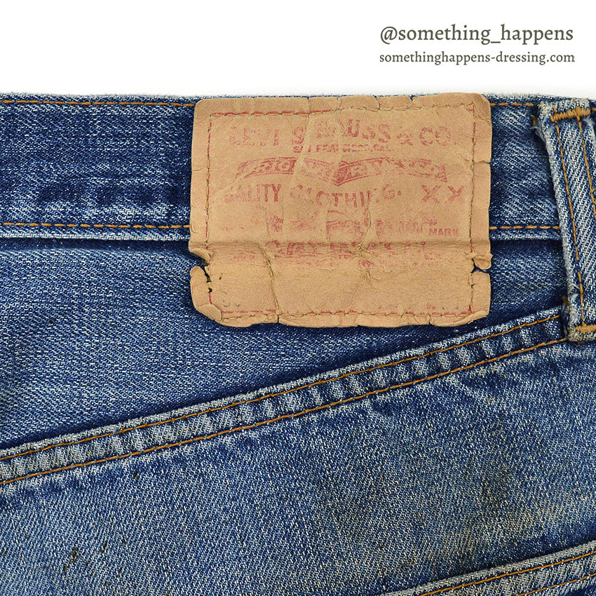 1960's LEVI'S 501 BIG-E DENIM PANTS...W32/L28