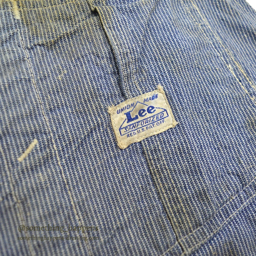 1940's Lee 96-SB PIN STRIPE OVERALL ... W40/L27