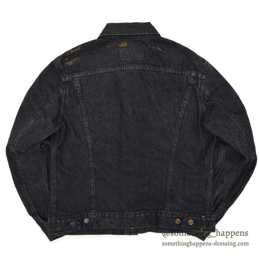 1980's Levi's 70506-0259 BLACK DENIM JACKET... 42R