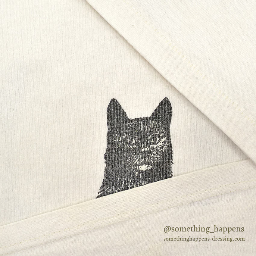 1990's MICHIGAN RAG CO. CAT PRINT T-SHIRT ...