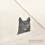 1990's MICHIGAN RAG CO. CAT PRINT T-SHIRT ...