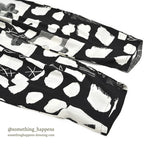 1980's JAMS WORLD FLOWER MONOCHROMATIC RAYON PANTS...M