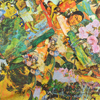 1970s~ ROSS SUTHERLAND Gauguin ART PRINT S/S SHIRT ... M