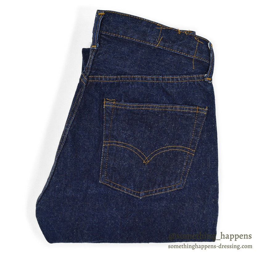 1970's Levi's 501 66 early period DENIM PANTS DARK... W32/L27