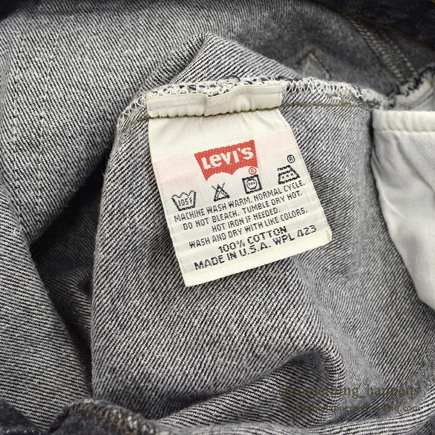 1990's Levi's 501 BLACK DENIM PANTS... W36 L30