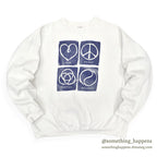 1990's MAZE LOVE/PEACE/HARMONY/BALANCE SWEAT SHIRT ... XL