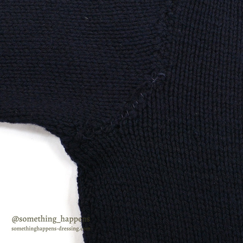1940's AMERICAN RED CROSS WW2 TURTLE NECK WOOL SWEATER NAVY...