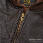 1950's~ LLBEAN GOAT SKIN LEATHER JACKET ... 44