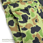 ~1980's TOUCH DOWN DUCK HUNTER CAMO REVERSIBLE DOWN JACKET...S