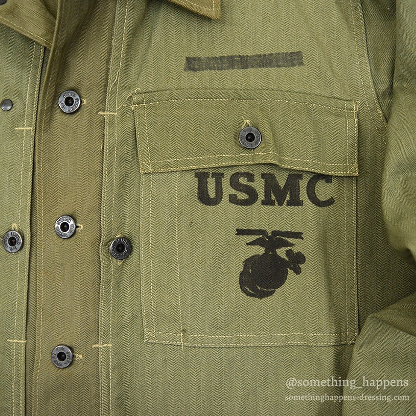 1940's U.S.M.C. P-44 HBT JACKET TWO TONE MINT ... 38