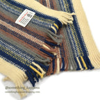 1980's LLBEAN MUTED BLUE STEWART WOOL HAT & WOOL SCARF...