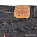 Levi's 501 BLACK DENIM PANTS FADED... W36/L30