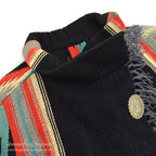 ~1940's CHIMAYO BLANKET JACKET BLACK...