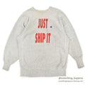 1990's CHAMPION JUST SHIP IT REVERSE WEAVE SWEAT SHIRT HEAVY WORN... XL