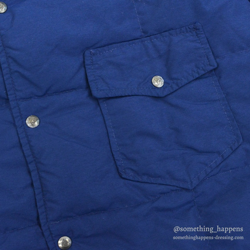 1980's GERRY DOWN SHIRT NAVY ... Fits like L to XL