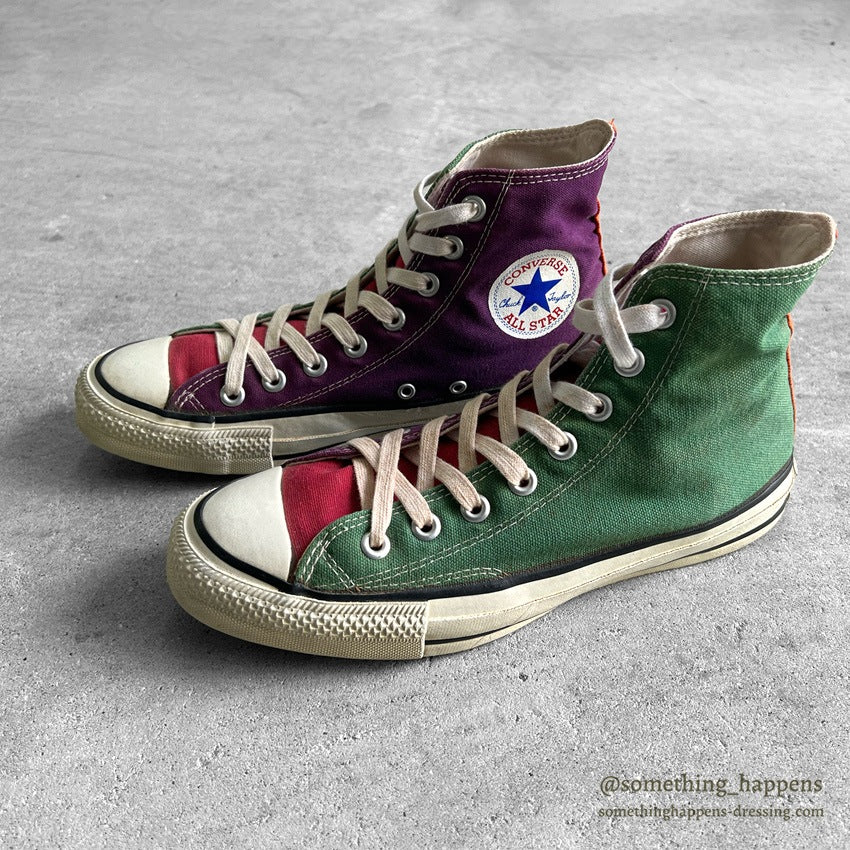 1980's CONVERSE ALL STAR MULTI CRAZY PATTERN HI... 7 1/2