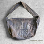 1940's~ THE MORNING PRESS FADED NAVY NEWSPAPERS BAG...
