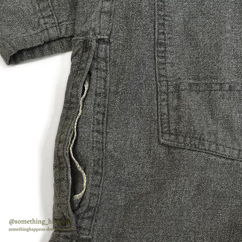 1950's VOISINEL GARMENT COMPANY BLACK COVERT COVERALL ... 40