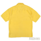1980's~ YELLOW SILK S/S SHIRT ...