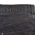 1990's Levi's 501 BLACK DENIM PANTS CHOPPED... W32